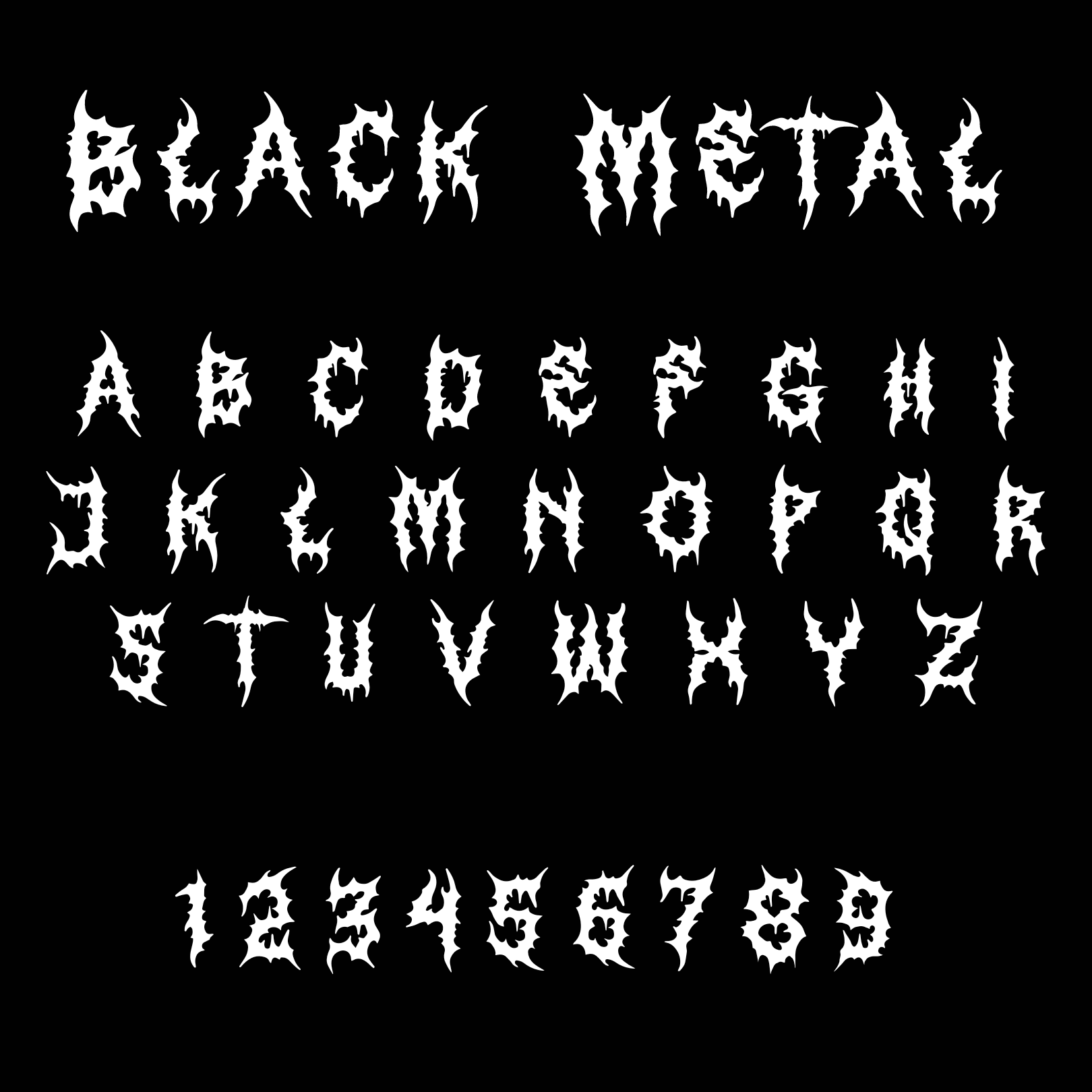 Black Metal Personalised Name Necklace