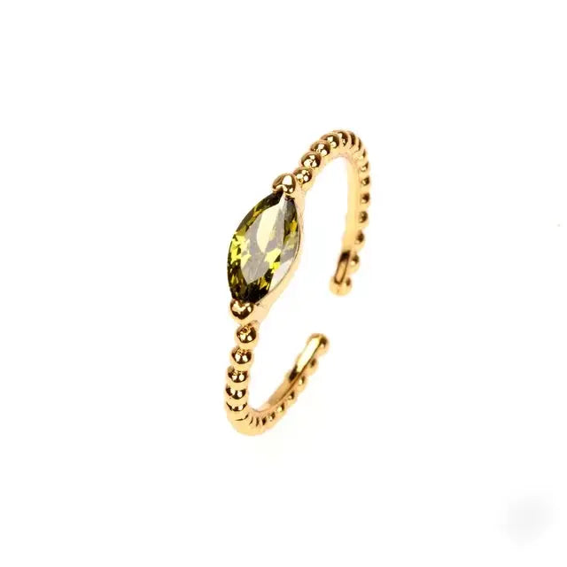 Anillo ajustable con joyas Leoni