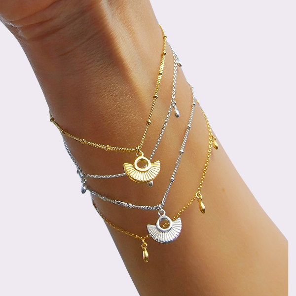 Reiskornkette Silbernes Bettelarmband