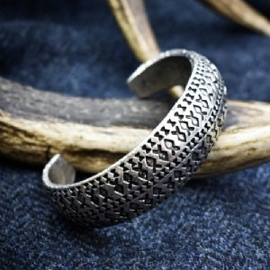 Galloway Hoard Convex Stamped Cuff Bracelet
