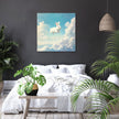 Fluffy Clouds Bunny Canvas