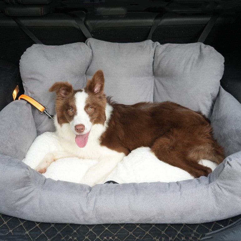 Sofa/Cama para Perros, Transportín Trasero de Coche para Mascotas