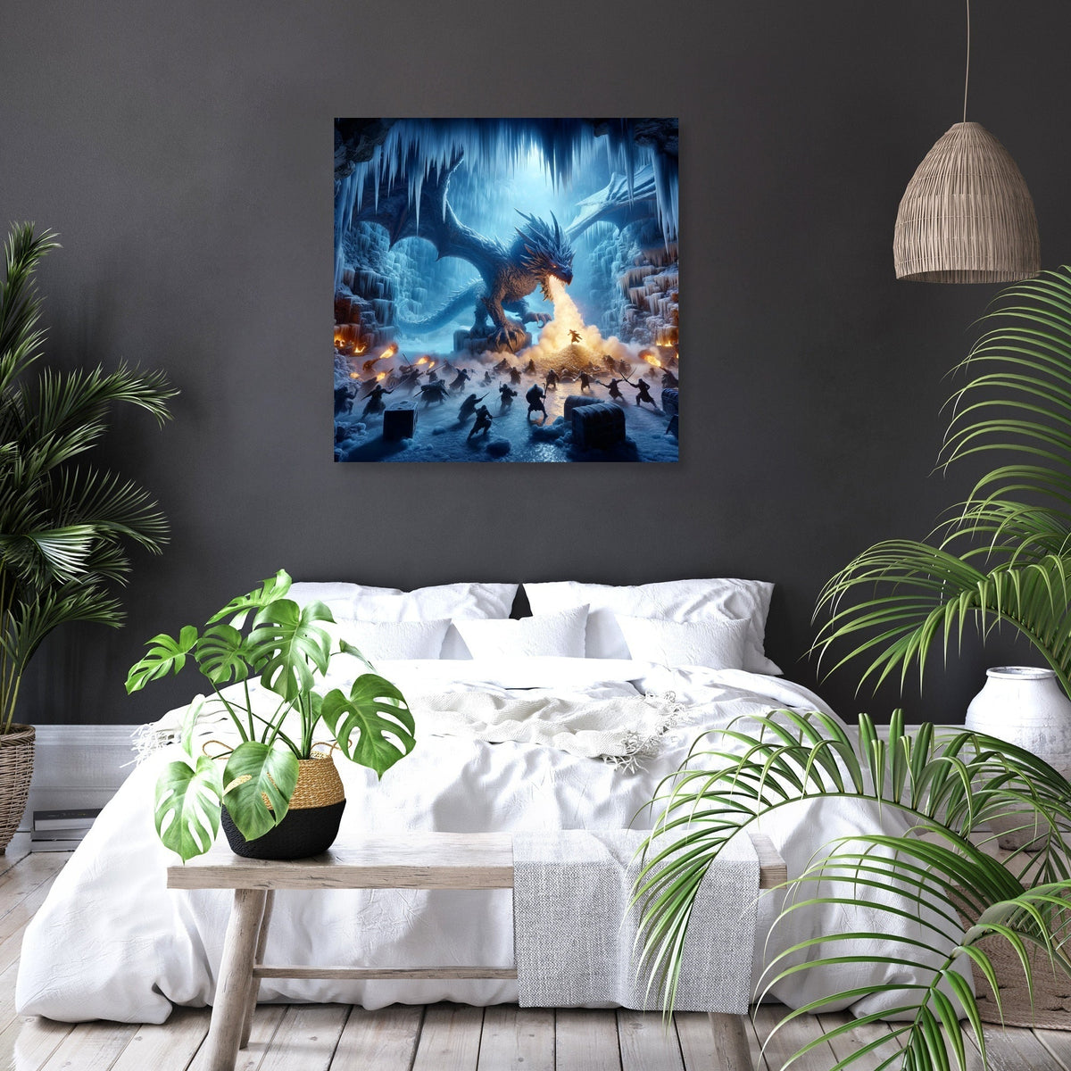 Dragon's Lair on Frost Island Canvas