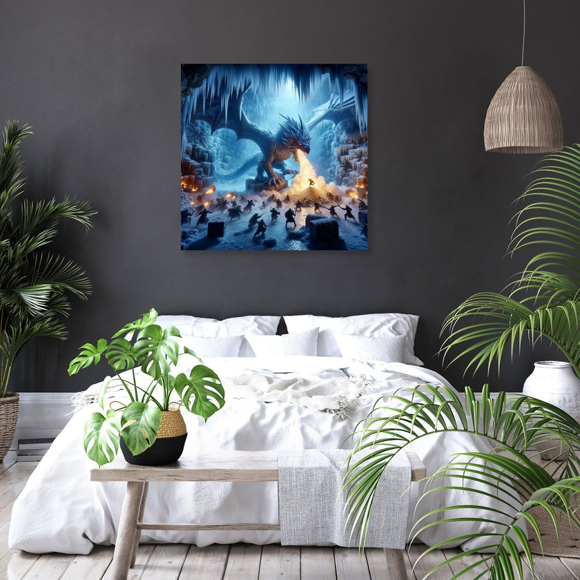 Dragon's Lair on Frost Island Canvas
