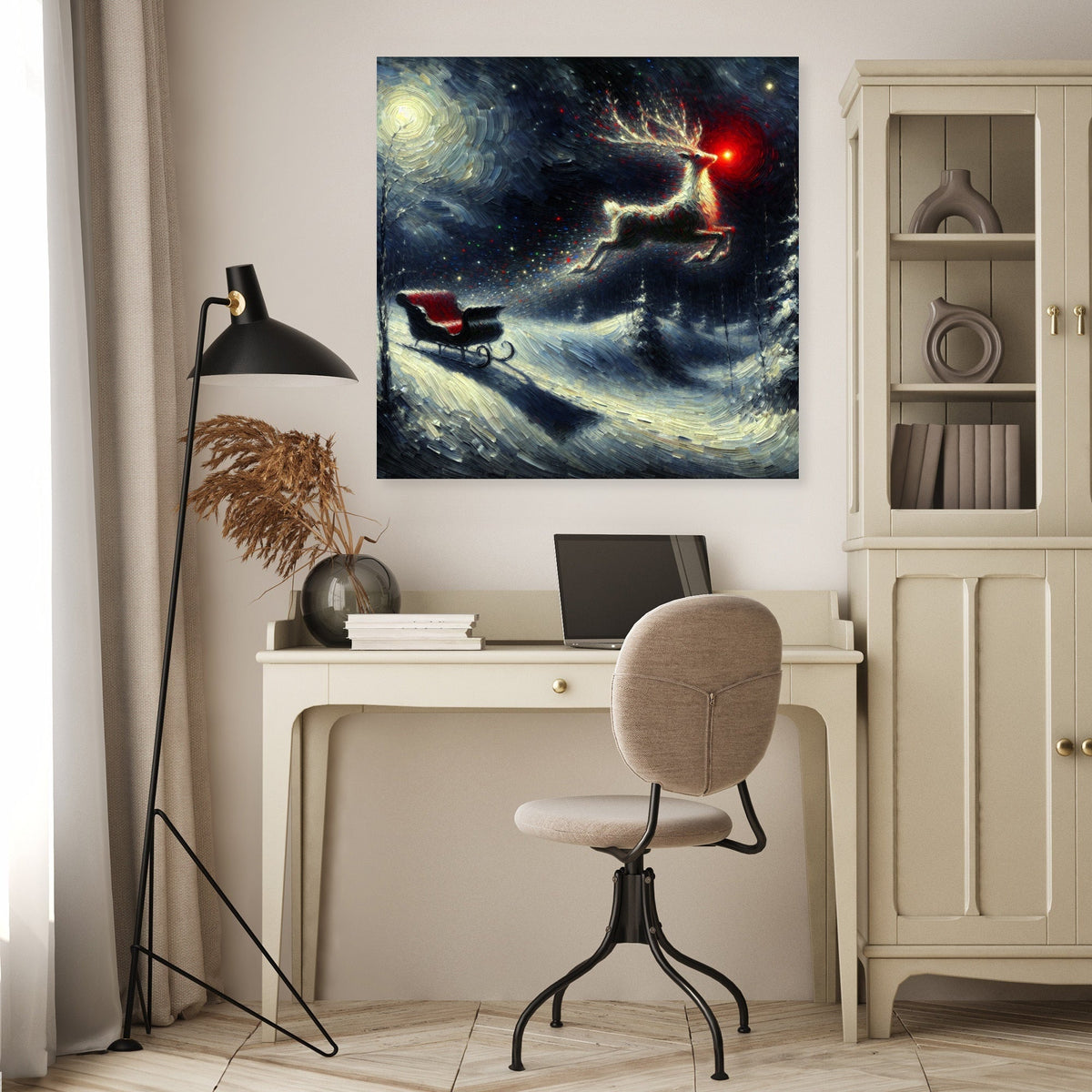Stardust Christmas Night Canvas