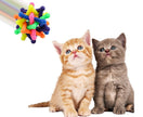 Buntes Haustier-Glöckchen, gewebter Ball, Hund Regenbogen