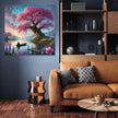 Tranquil Blossom Lake Canvas