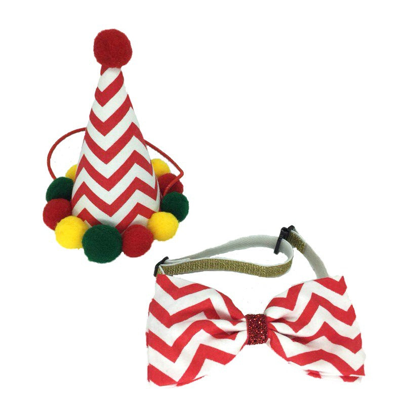 Neues Haustier-Weihnachtsornament, Hut, Fliege