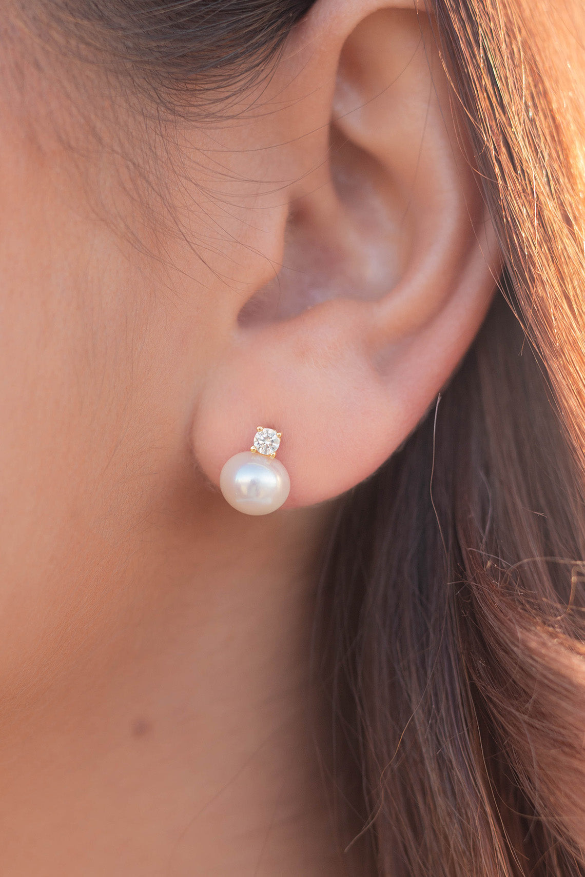 OCEANS NOOSA FRESHWATER PEARL EARRINGS GOLD