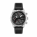 Hugo Boss Men's 1513853 Chronograph Pilot Edition Watch with Black Leather Strap