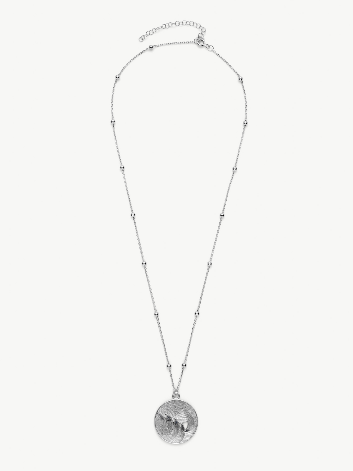 Sterling Silver Medallion Necklace – Day | No More Nobody
