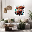Cubist Highland Mosaic Canvas