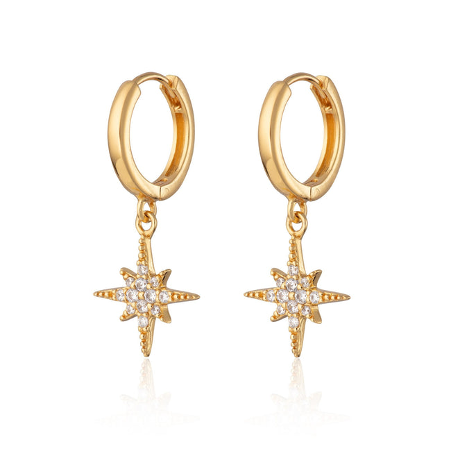 Pendientes de aro Starburst