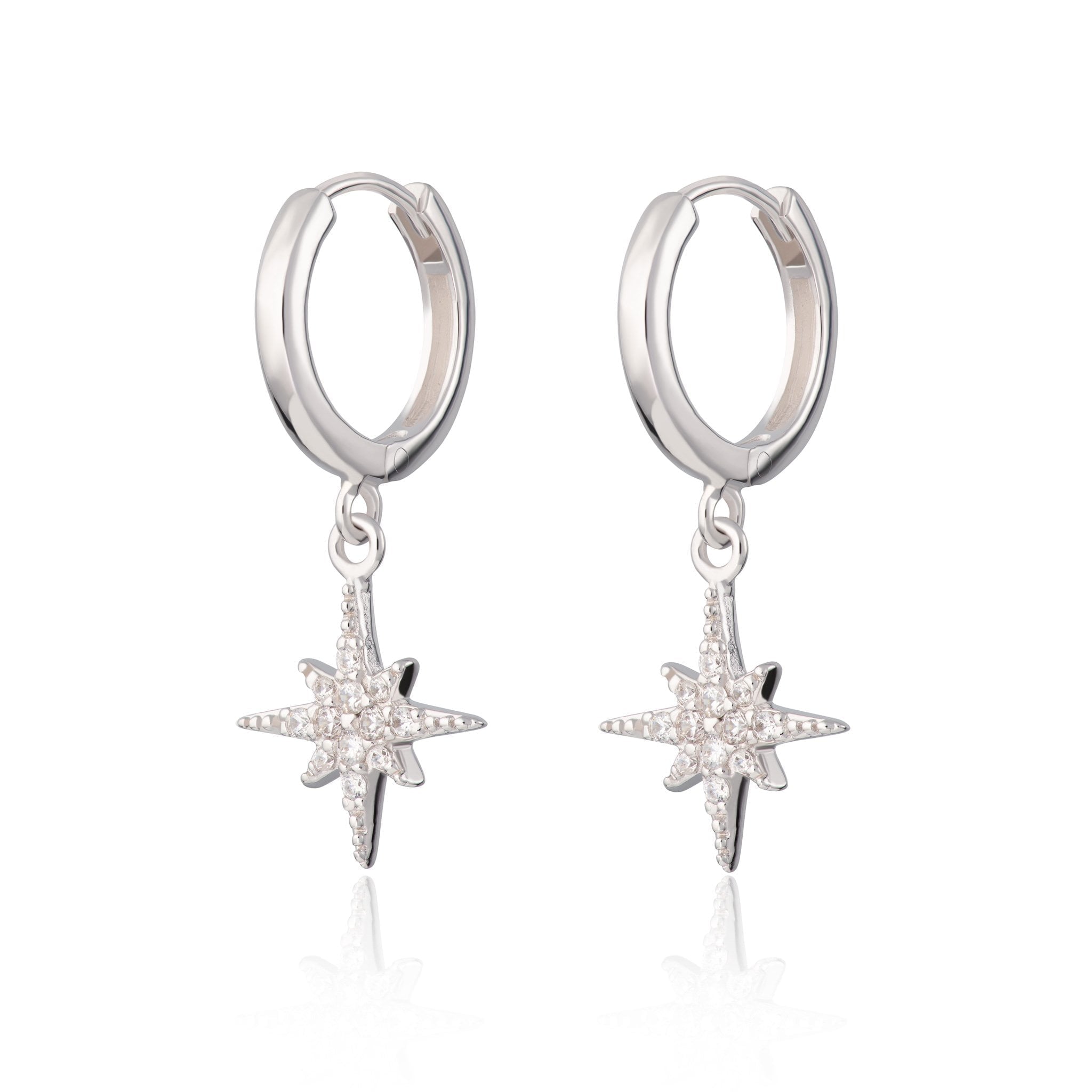 Starburst Hoop Earrings
