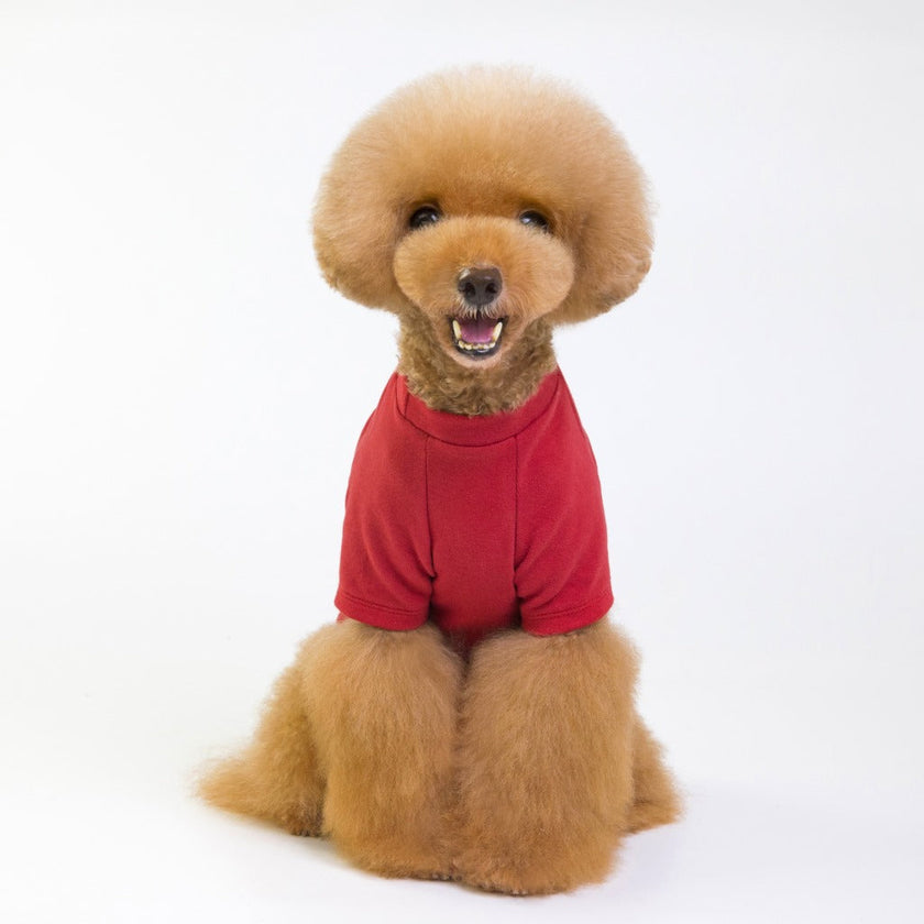 Pet full three-color base shirt