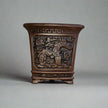 19cm Premium Unglazed Bonsai Pot | Cascade | 19cm x 19cm x 19cm | Brown