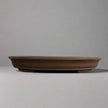 40cm Unglazed Bonsai Pot | Oval | 40cm x 32cm x 6cm | Brown