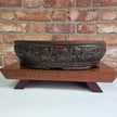 32cm Premium Unglazed Bonsai Pot | Oval | 32cm x 25cm x 8cm | Brown