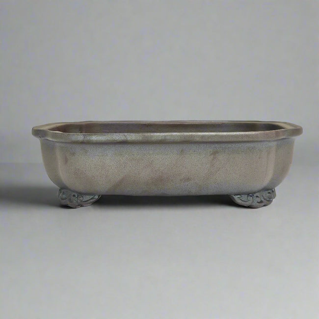 23cm Premium Unglazed Bonsai Pot | Rectangle | 23cm x 18cm x 7cm | Brown