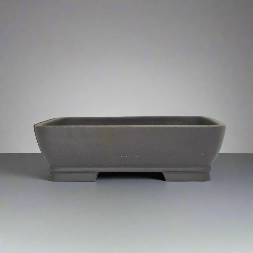 23cm Premium Unglazed Bonsai Pot | Rectangle | 23cm x 18cm x 7cm | Brown