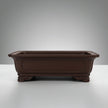 24cm Premium Unglazed Bonsai Pot | Rectangle | 24cm x 16cm x 8cm | Brown