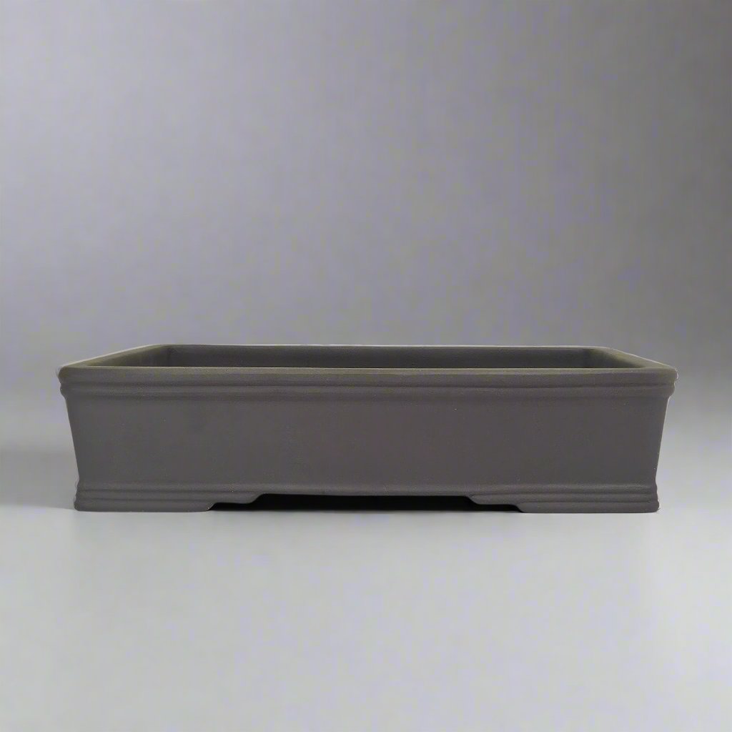 26cm Premium Unglazed Bonsai Pot | Rectangle | 26cm x 19cm x 6cm | Brown