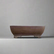 21cm Premium Unglazed Bonsai Pot | Rectangle | 21cm x 17cm x 7cm | Brown