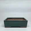 32cm Glazed Bonsai Pot | Rectangle | 32cm x 23cm x 9cm | Dark Green