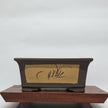 25cm Painted Unglazed Bonsai Pot | Rectangle | 25cm x 17cm x 10cm | Brown