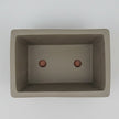 31cm Painted Unglazed Bonsai Pot | Rectangle | 31cm x 22cm x 14cm | Brown