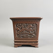 25cm Premium Unglazed Bonsai Pot | Cascade | 25cm x 25cm x 23cm | Brown