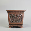 25cm Premium Unglazed Bonsai Pot | Cascade | 25cm x 25cm x 23cm | Brown