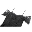 Dark in Love Romantic Gothic Lace Layered High-Low Dress