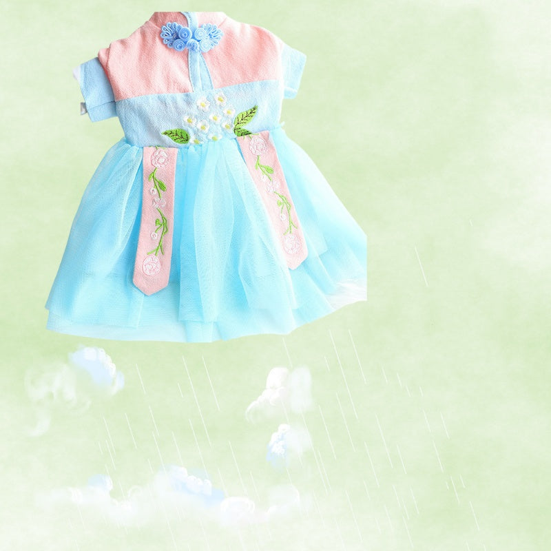 Cat Hanfu Clothes Pet Summer Thin Section