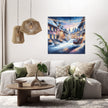 Melancholic Winter's Reflection Canvas
