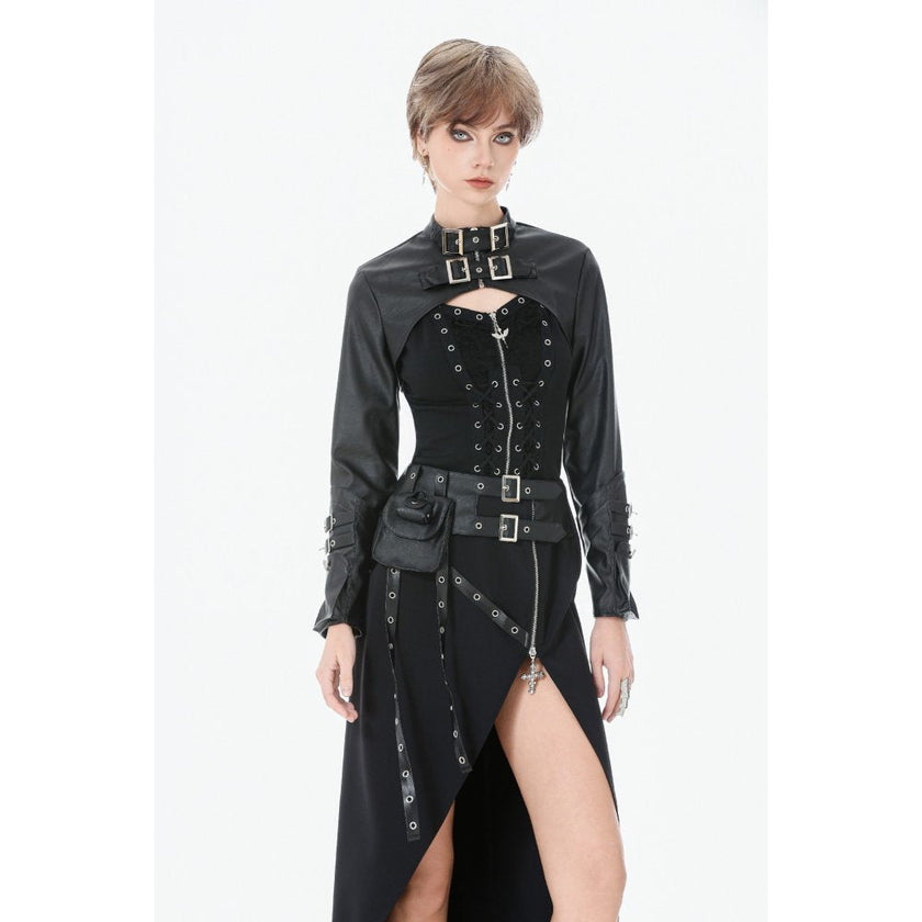 Dark in Love Punk Lace-Up Corset Style Top