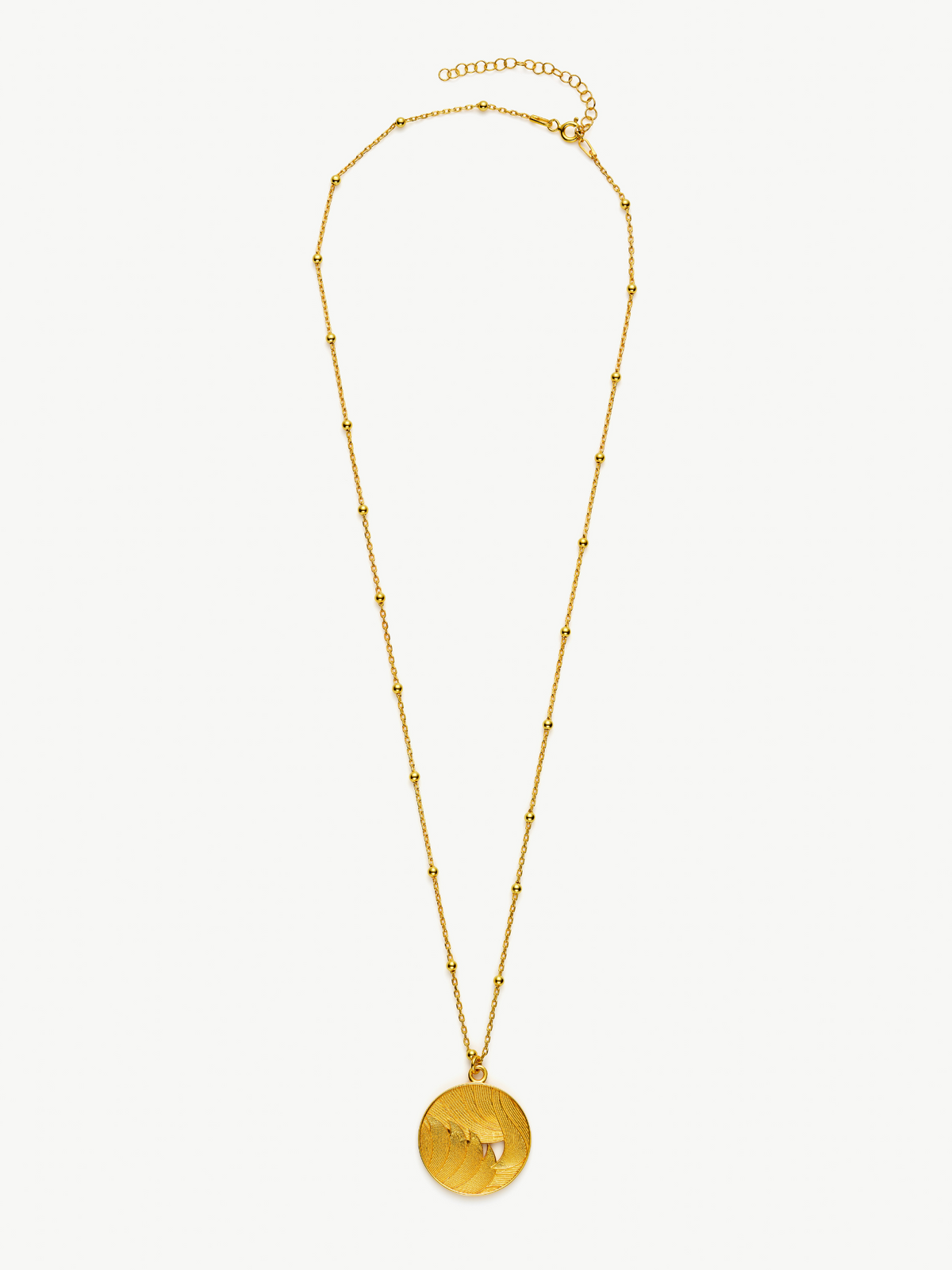 Gold Vermeil Medallion Necklace – Day | No More Nobody