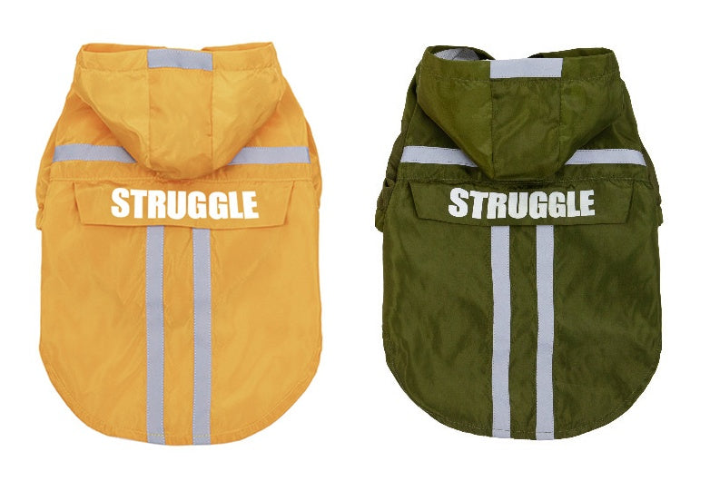 New Style Pet Raincoat With Reflective Strips