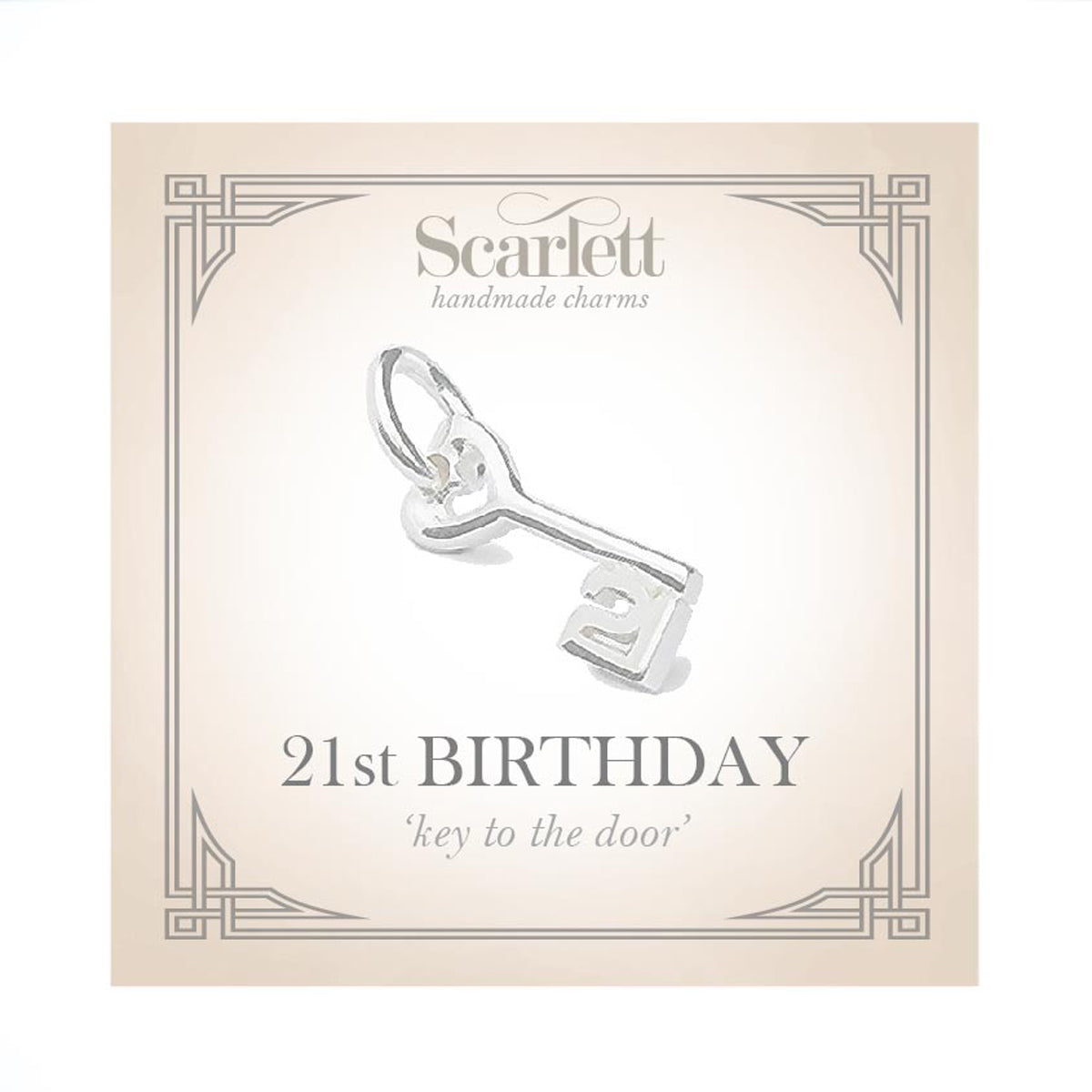 Silberanhänger zum 21. Geburtstag