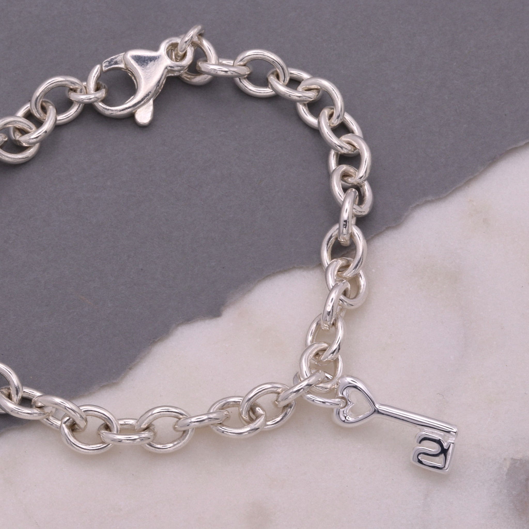 21st Birthday Silver Charm
