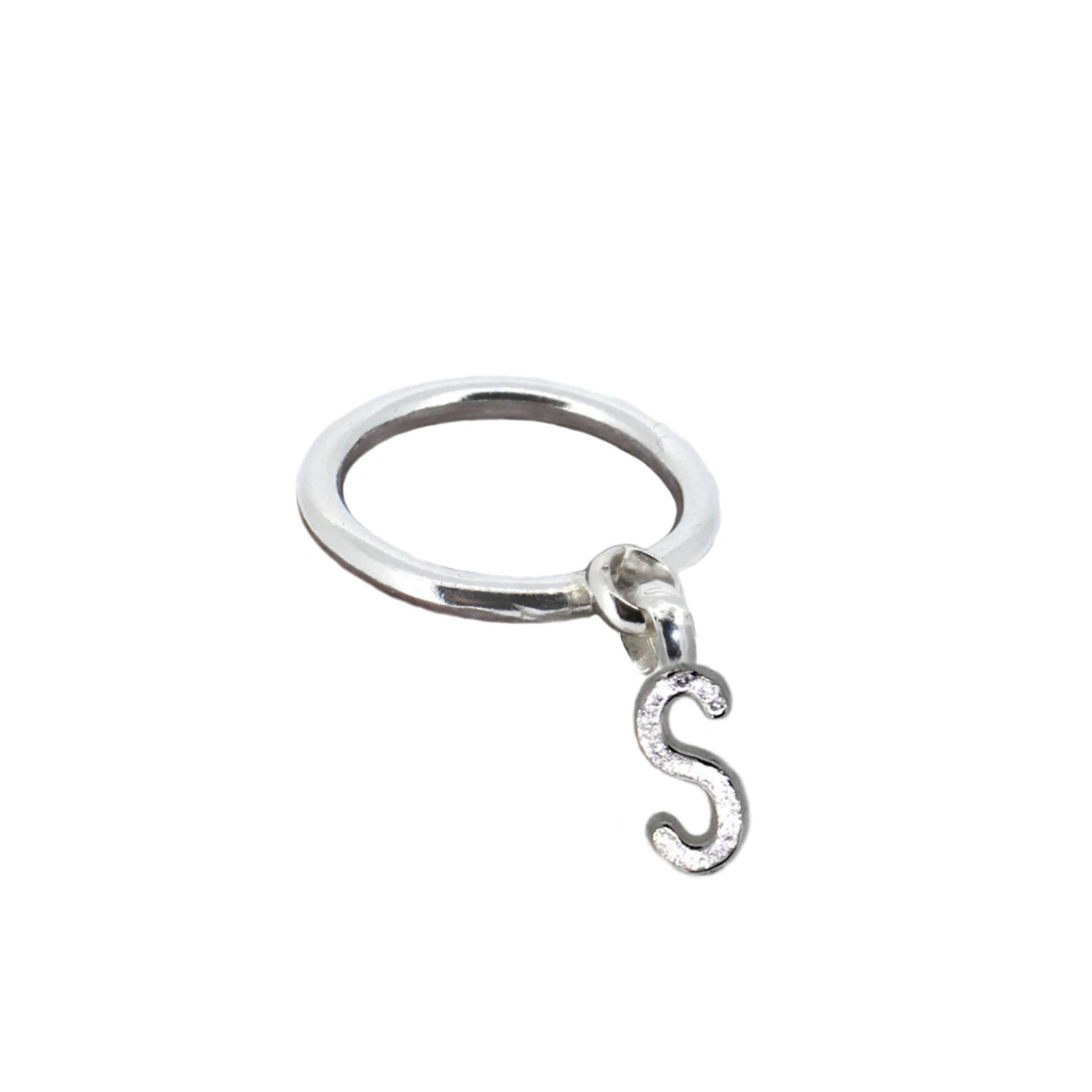 Alphabet Dangle Ring