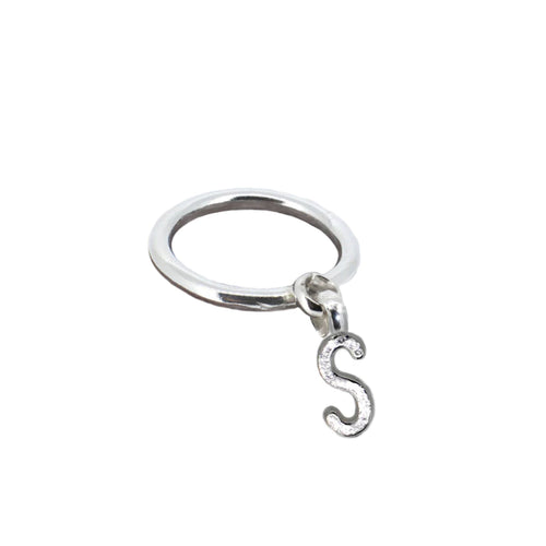 Alphabet Dangle Ring