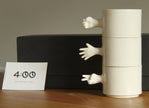 Gesture Ceramic Cups– Handmade Porcelain Coffee Cup (Rock-Paper- Scissors set)