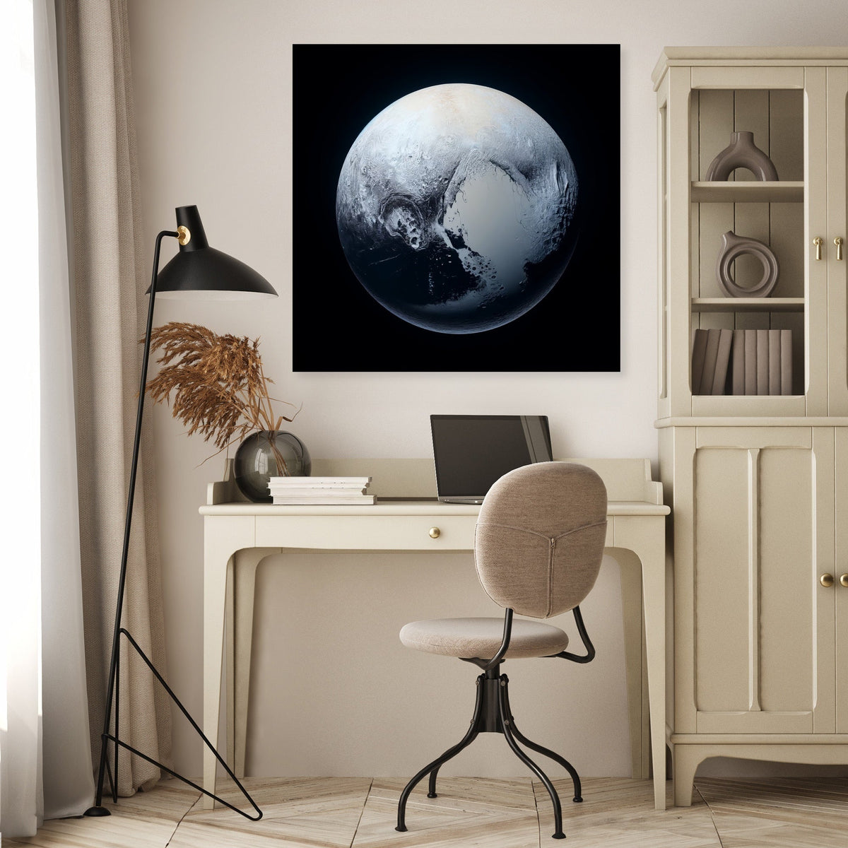 Pluto's Cosmic Isolation Canvas