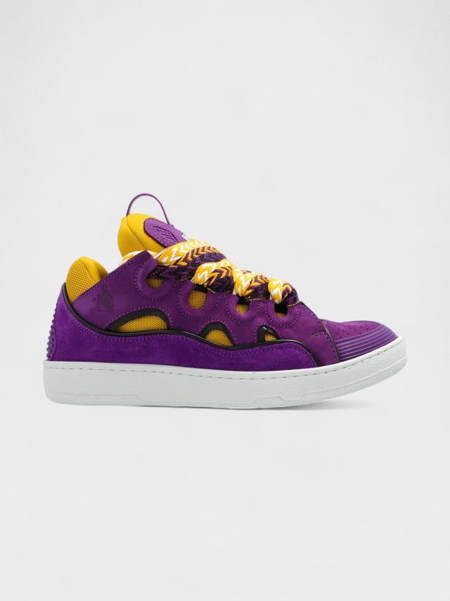 Buty sportowe Lanvin Curb fioletowo-żółte damskie