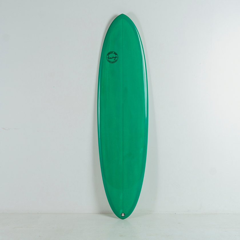 7' Heritage Round Tail Retro Egg Midlength Surfboard in Gloss Tint
