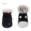 Pet Autumn And Winter Fleece-lined Thickened Dog Clothes Raincoat Strap Traction