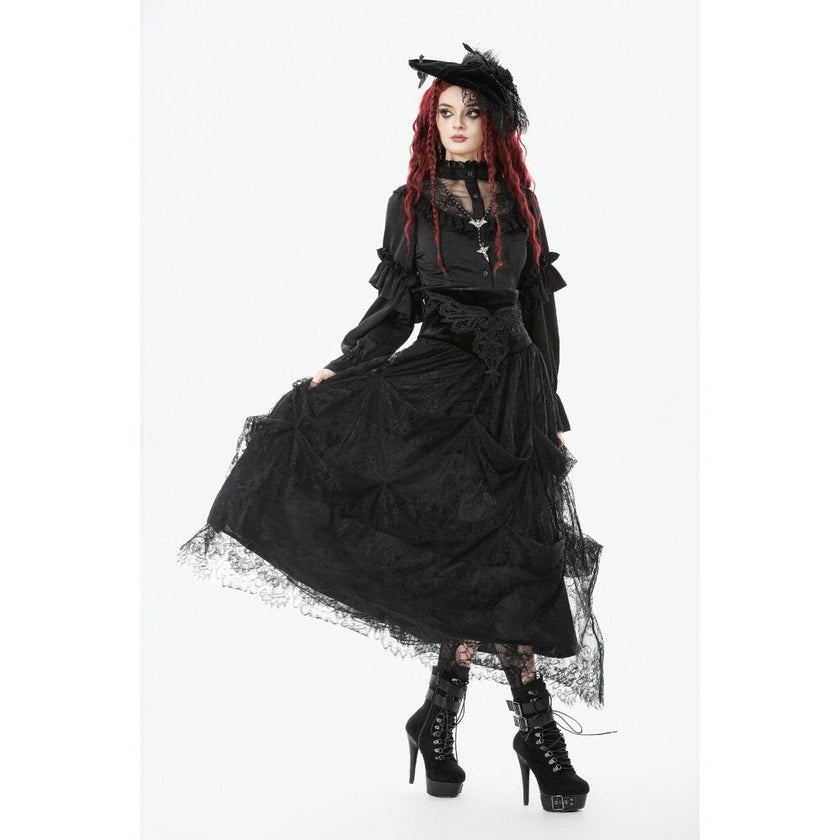 Dark in Love Gloriana Draped Maxi Skirt
