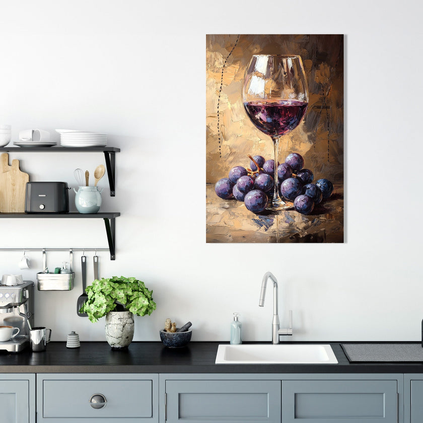 Grapes and Glass Canvas