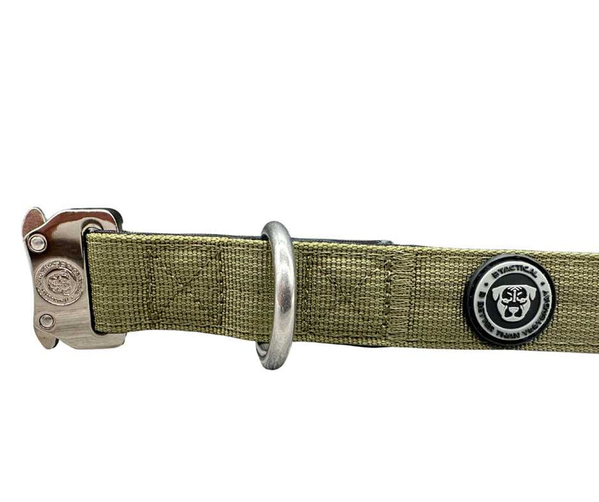 2,5cm Nylon BTactical™ Halsband | Khakigrün
